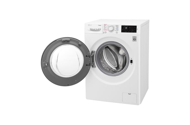 LG ال‌جی، ماشین لباسشویی 8 کیلوگرمی، مجهز به خشک کن، ™TrueSteam، نقره‌ای, WM-865CS, thumbnail 10